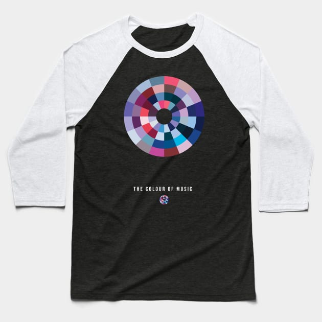 Music In Colour Baseball T-Shirt by modernistdesign